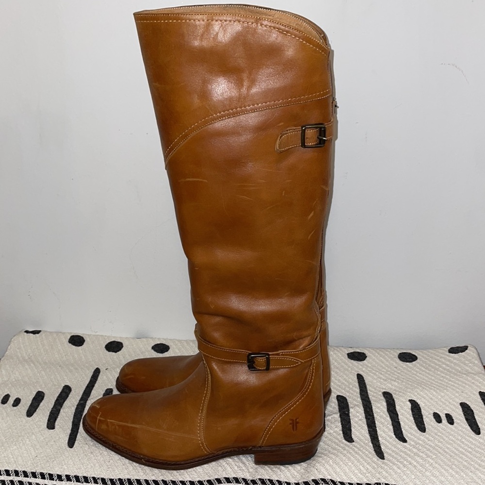 Frye Brown Chestnut Riding Leather Boot